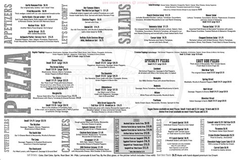 metro pizza las vegas menu.